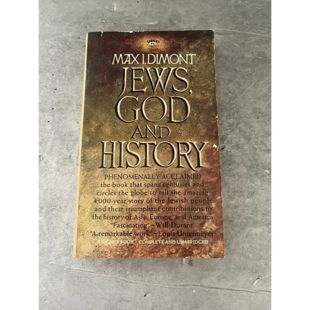 Jews God And History Paperback Book by Max I. Dimont from Signet‎ Books 1962